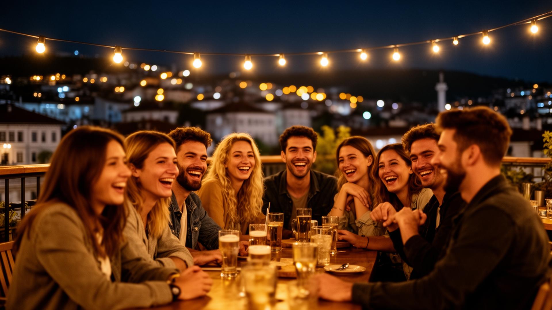 Digital nomads meetup on a Sarajevo rooftop